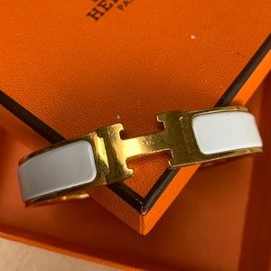 ♦️Hermes Gold Tone Bracelet PM